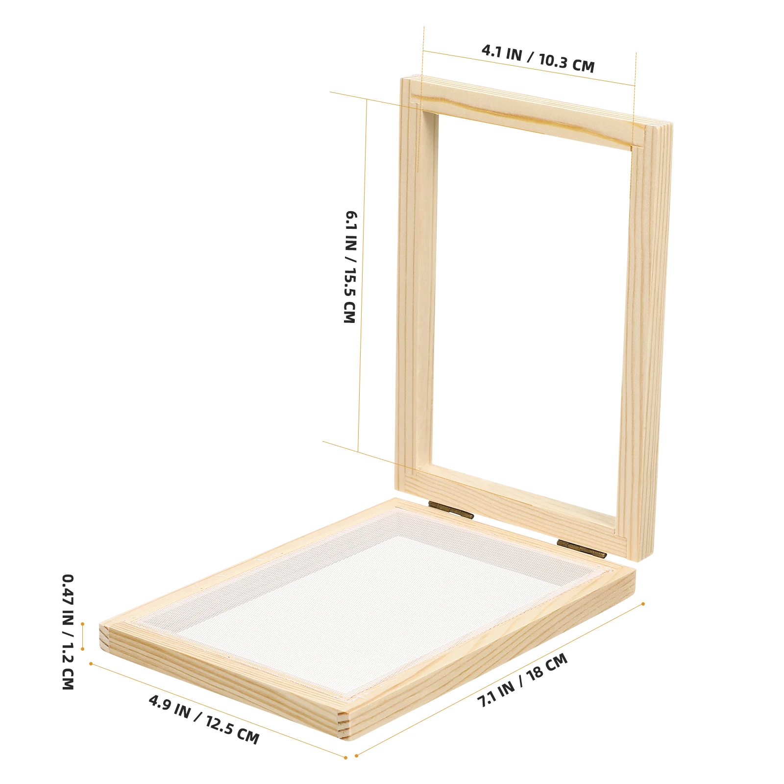 

2pcs Wooden Making Diy Craft Tools For Kids Handmade Paper Mold Wood Screen Educational Science Kids Diy Paper Craft Wood Frame