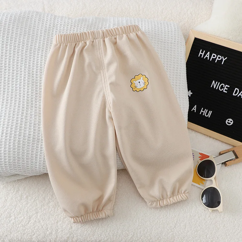 1-4 Years Leisure Kids Pants Cartoon Print Baby Boys Girls Sweatpant Korean Style Loose Children's Sport Pants Toddler Trousers