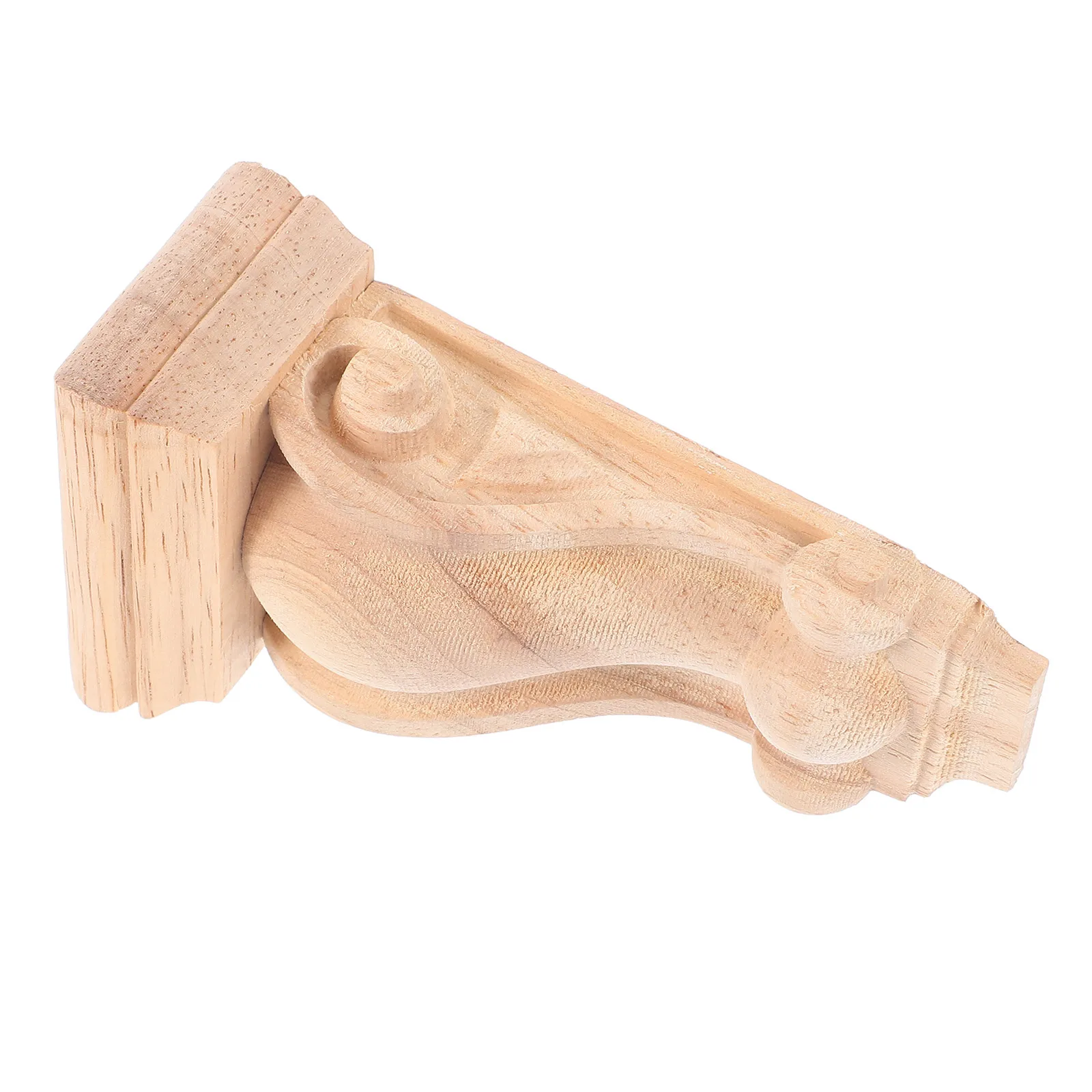 

Carved Capital Shelf Brackets Furniture Decoration Home Wooden Appliques European Style Solid Wood Durability Versatility Roman