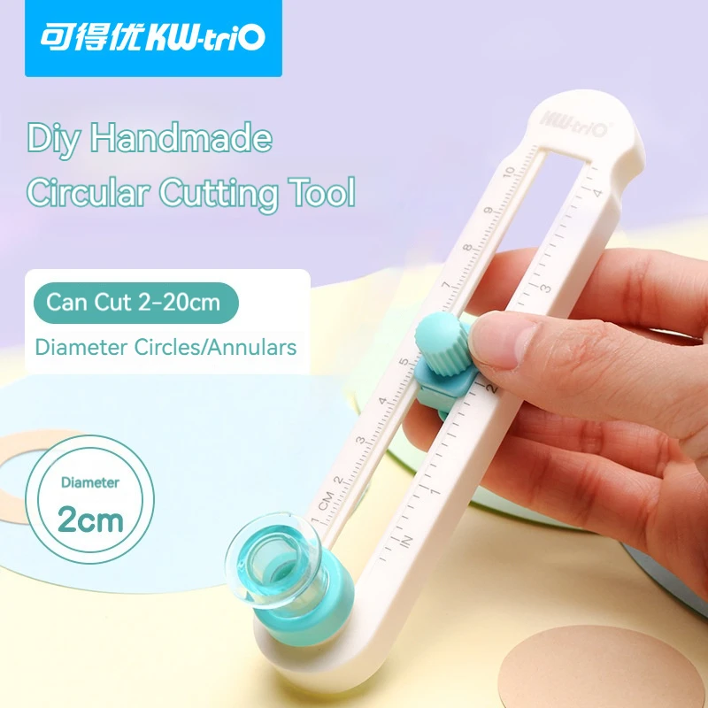 Round Paper Cutting Tool, Versatile Handheld Cutter for Scrapbook, Card Design & Study Office DIY Projects