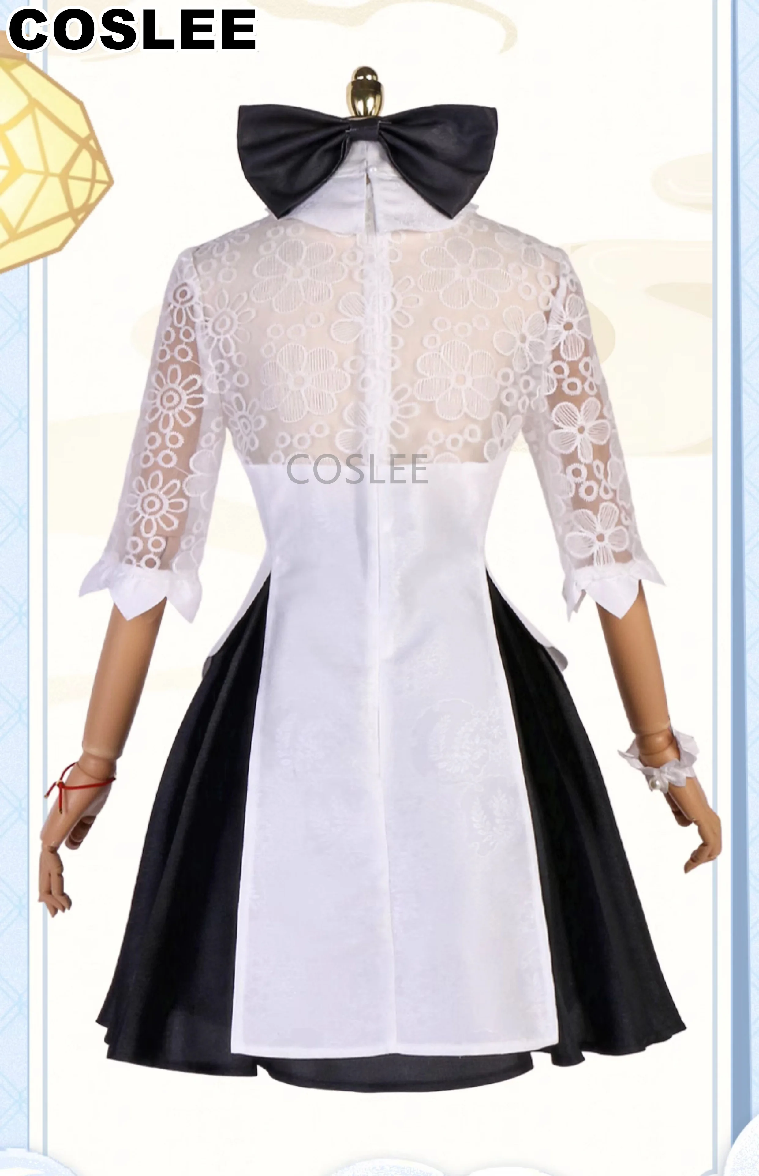 COSLEE Genshin Impact Ganyu Cosplay Costume Cheongsam Dress Uniform Game Suit Women Role Play Halloween Party Outfit New 2023