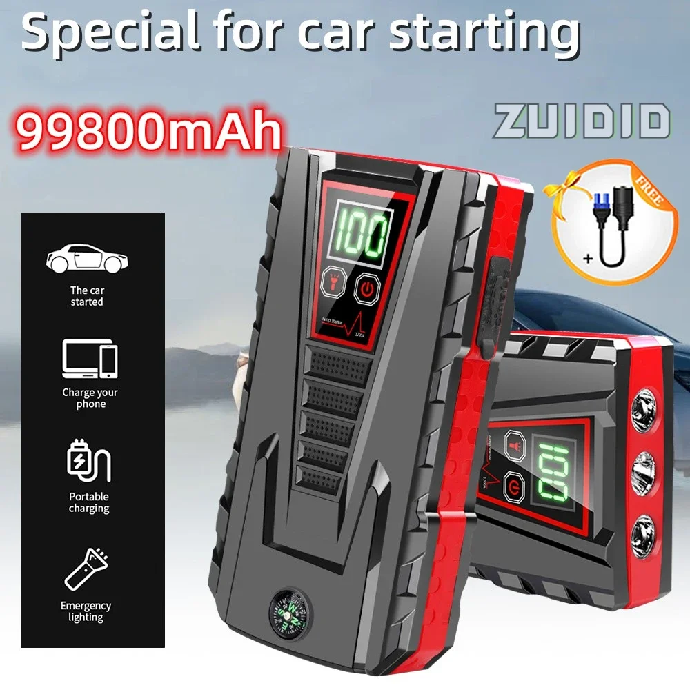 

99800mAh Car Jump Starter Portable Power Bank Battery Booster Charger Starting Device Auto Emergency Start-up Articles For Cars