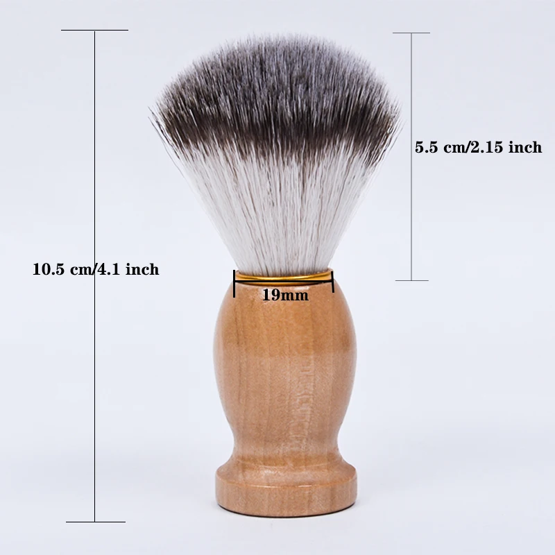 Pro Shaving Brush Vintage hand-crafted Synthetic Hair with Wood Handle Shaving Brush for men\'s grooming kit