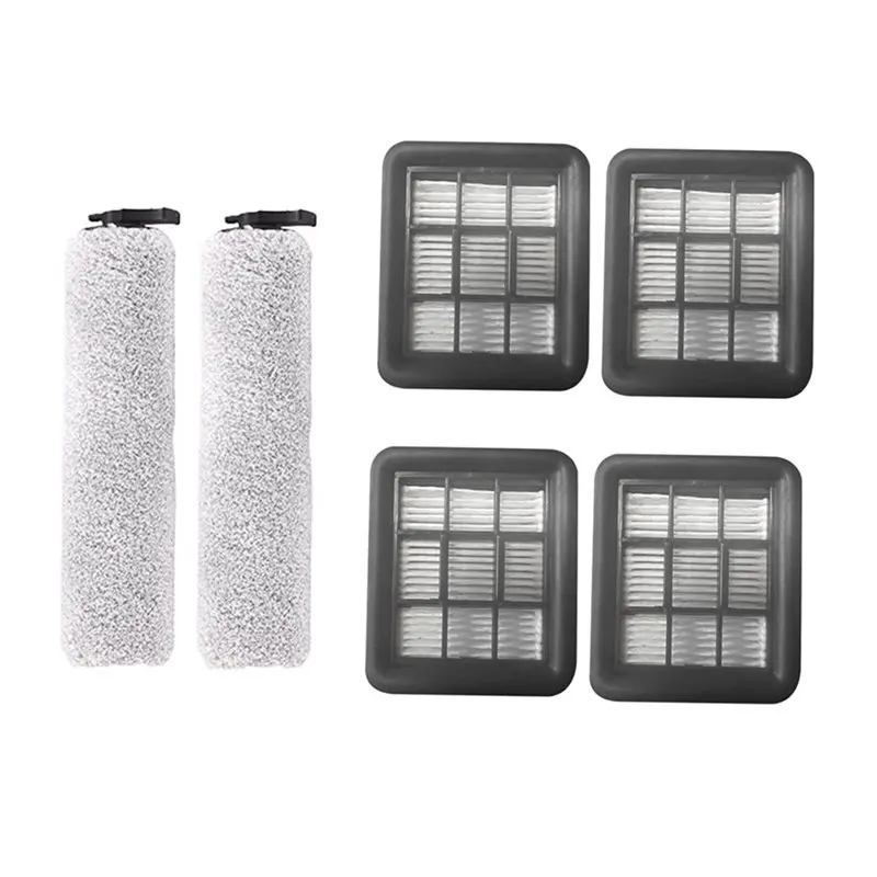 

Запасные части 2025 года, 6 шт. для пылесоса Redkey W12 - Мягкая роликовая щетка и HEPA-фильтр