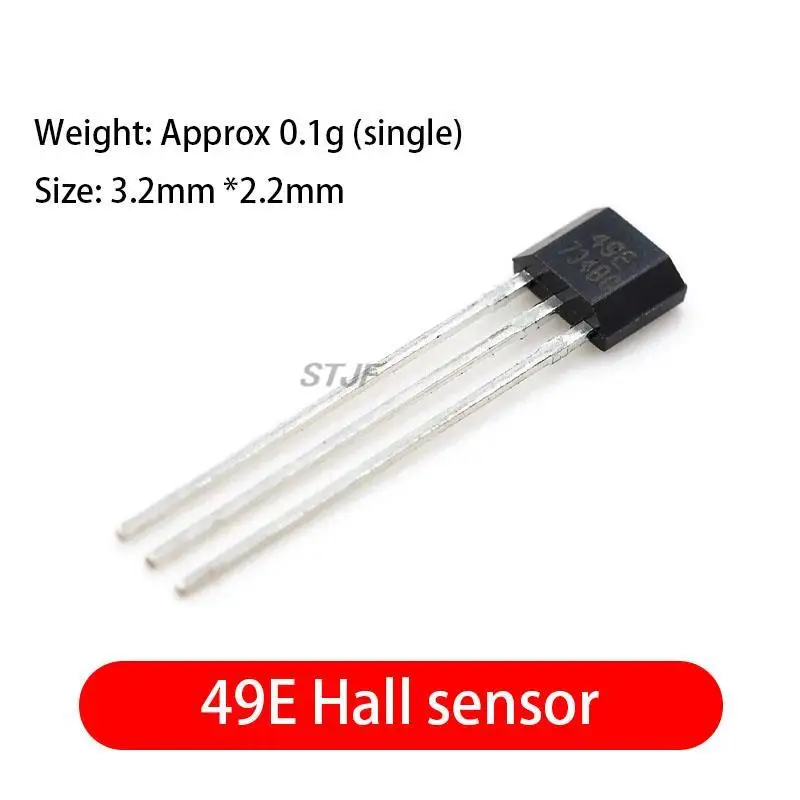 Alta Sensibilidade Sensor de giro linear do carro elétrico, 49E Hall Element, OH49E, 10pcs