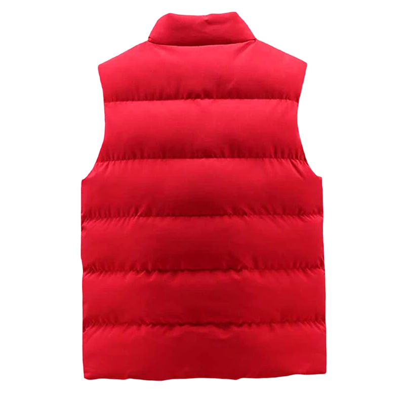 Men s Puffer Vest Solid Color Stand Collar Quilted Waistcoat Fall Winter Casual Outdoor Sleeveless Padded Jacket Coat