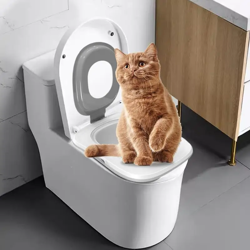 Cat Litter Toilet Trainer Toilet Cat Use Trainer Cat Potty Trainer Kit Reusable Toilet Litter Box Trainer For Hygienic Pet