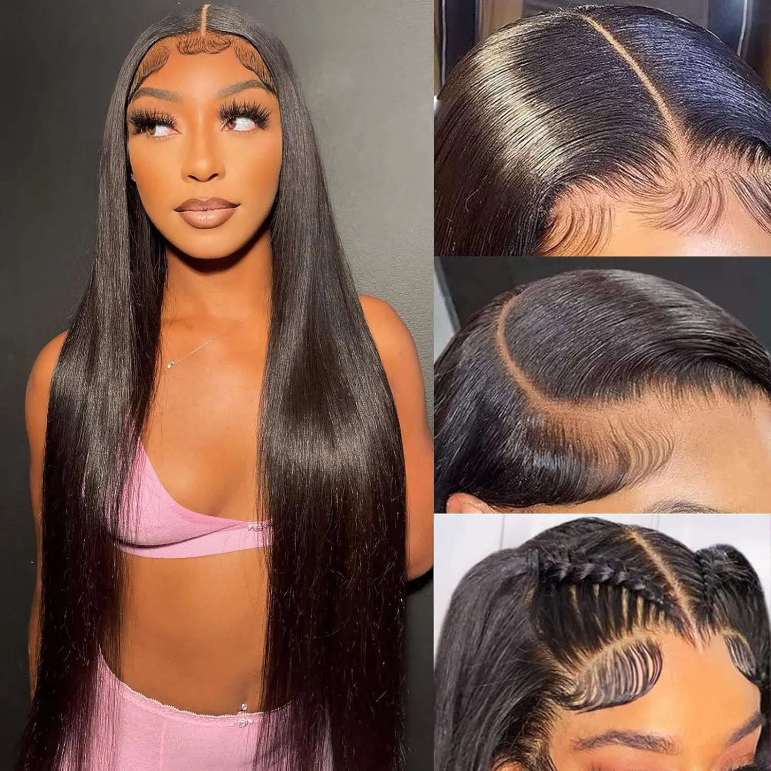 

Hot sale 180 Densit Bone Straight HD Transparent Lace Human Hair Wigs Brazilian 13x4 Lace Front Wig Human Hair Wig For Women