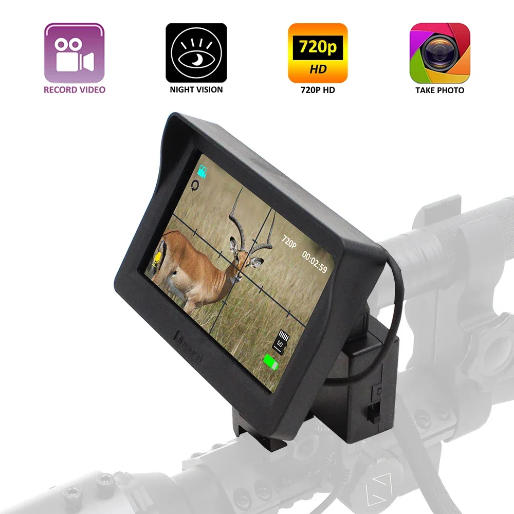 

Тактический прицел Megaorei 2 M2 720p HD с ночным видением и функцией камеры для охоты, дополнительный модуль для оптического прицела