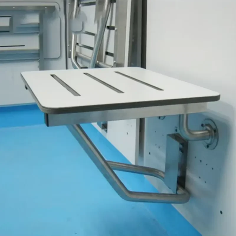 Hot Stainless Steel 304 Wall Mounted Folding Shower Seat Bathroom Disabled Folding Shower Chair