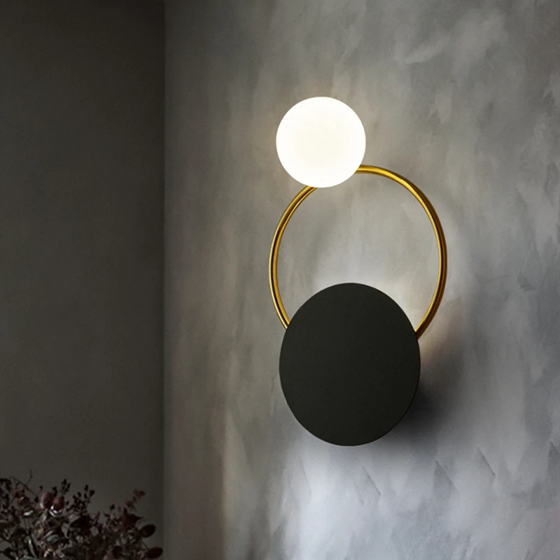 Imagem -03 - Nordic Led Wall Lamp For Living Room Postwestern Ferro Lâmpadas Cabeceira Luz Jogos de Banho Quarto Escadas Loft Decoração