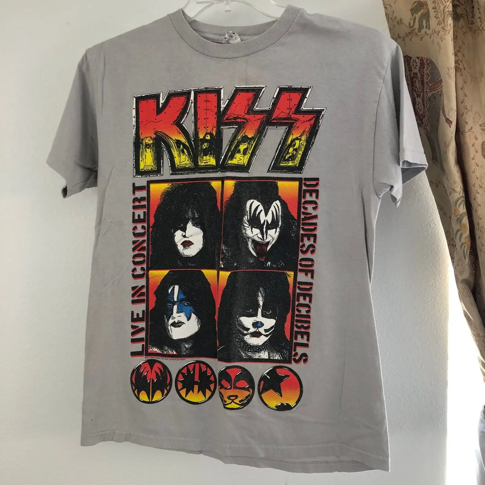 Kiss 2014 Decade Of Decibels North American Tour T Shirt Medium Double Sided Ex