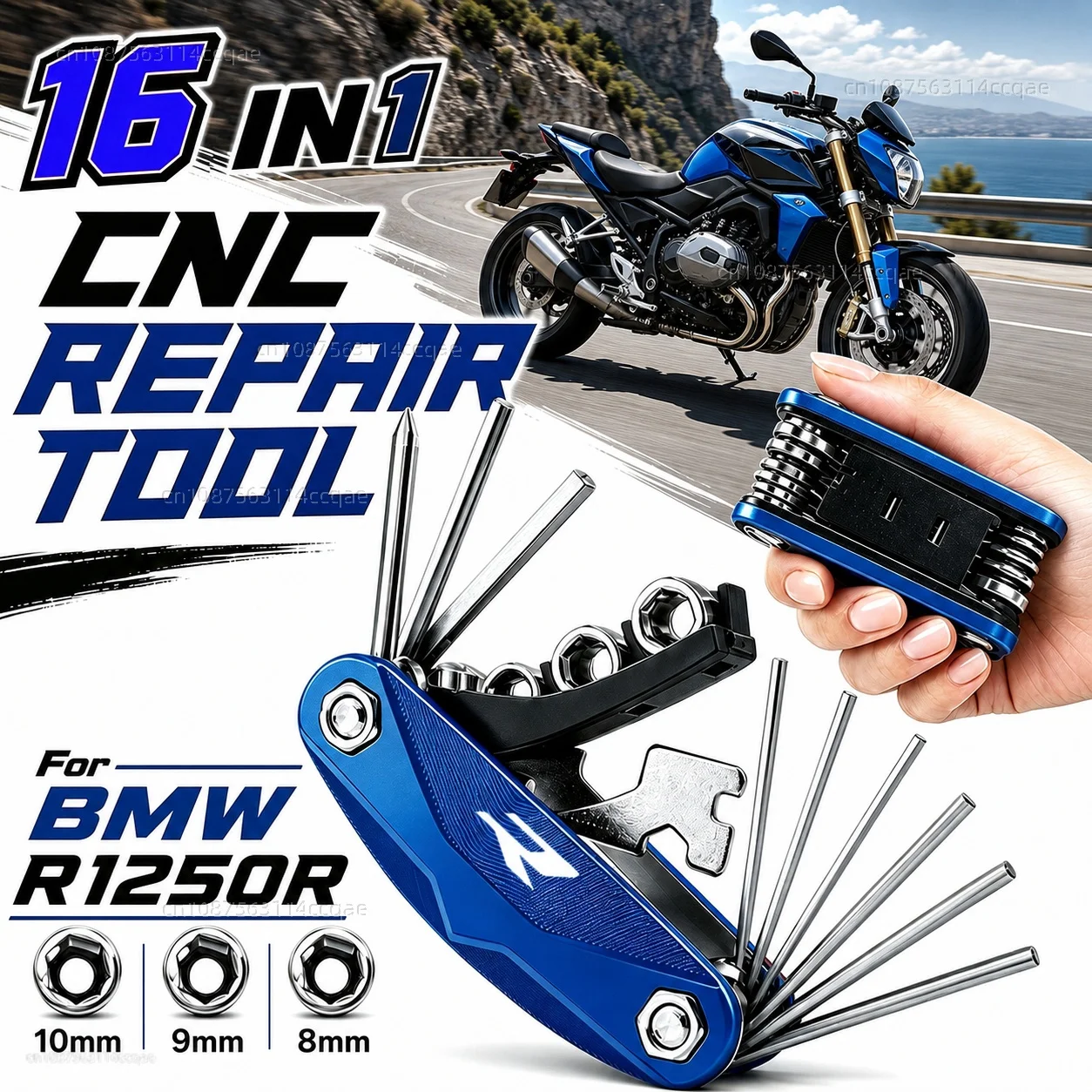 

For BMW R1250R R1200R R1150R R1100R R850R F900R F800R Motorcycle Tool Repair Kit Multifunctional Screwdriver Wrench Hex Key Set