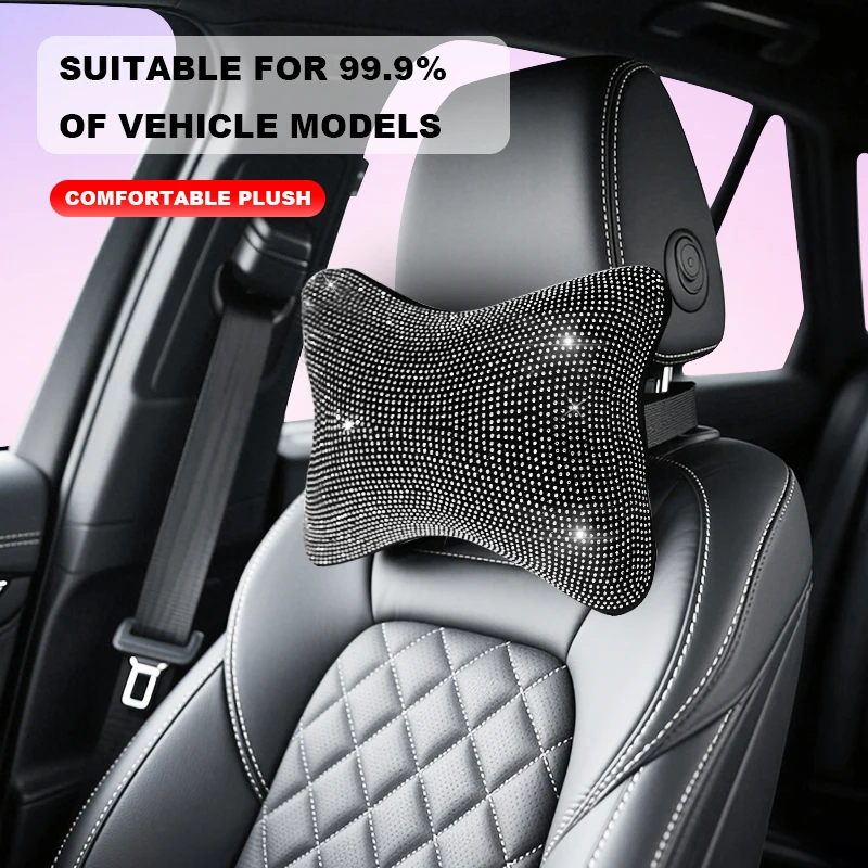 Car Neck Pillow Support Comfortable Universal Single Headrest Pillow Fit For Most Auto Accessories Fills Fiber Seat Accessories