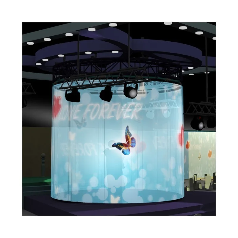 

[Hot Sale] 3D Hologram Projection Holographic Mesh Screen Hologram Gauze For Concert
