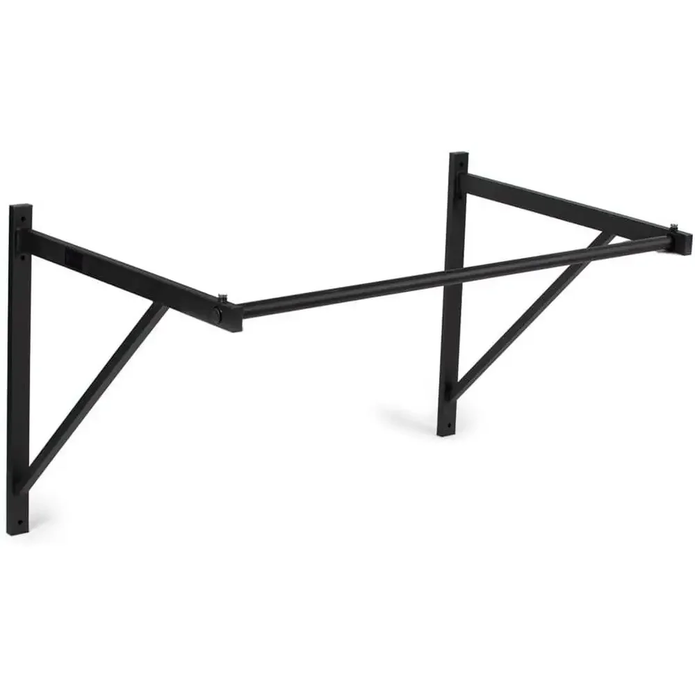 

52 Wall-Mounted Pull-Up Bar, 32mm Smooth Grip, 500 LB Capacity, Home & Garage Upper Body Exercise Station