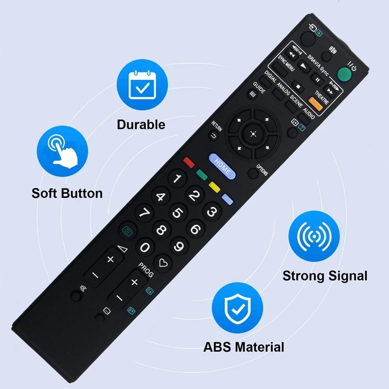 1 Piece RM-ED016 Remote Control Replace Black Plastic For Sony TV KDL-46V5600/46V5500/40WE5W