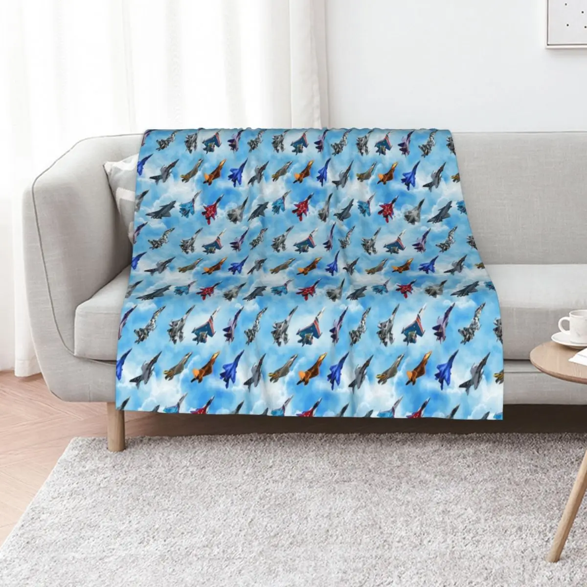 Fighter Jets Throw Blanket Lightweight Warm Blanket for Travel Camping