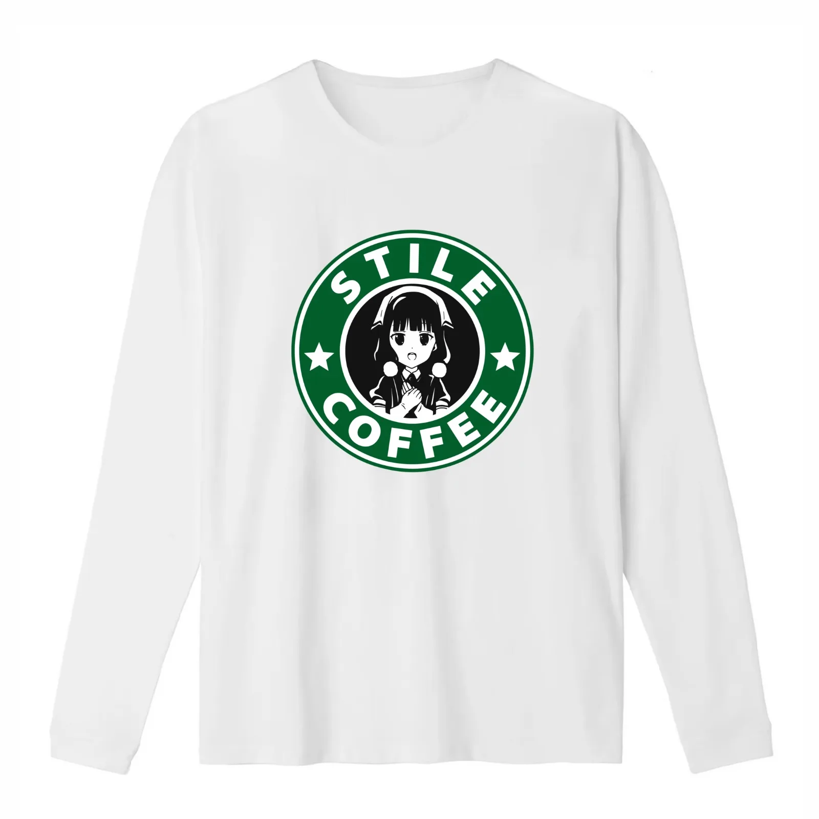 Stile Coffee T-Shirt Summer Casual Cotton Tee Oversized Streetwear Tops Vintage Graphic Print Loose Fit Short Sleeve