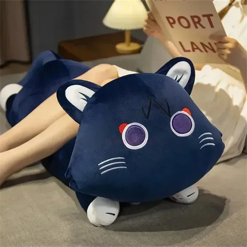 60/100cm Genshin Impact Game Peripherals Wanderer Fairy Tale Cat Series Scaramouche Plush Doll Cushion Pillow Kids Xmas Gift