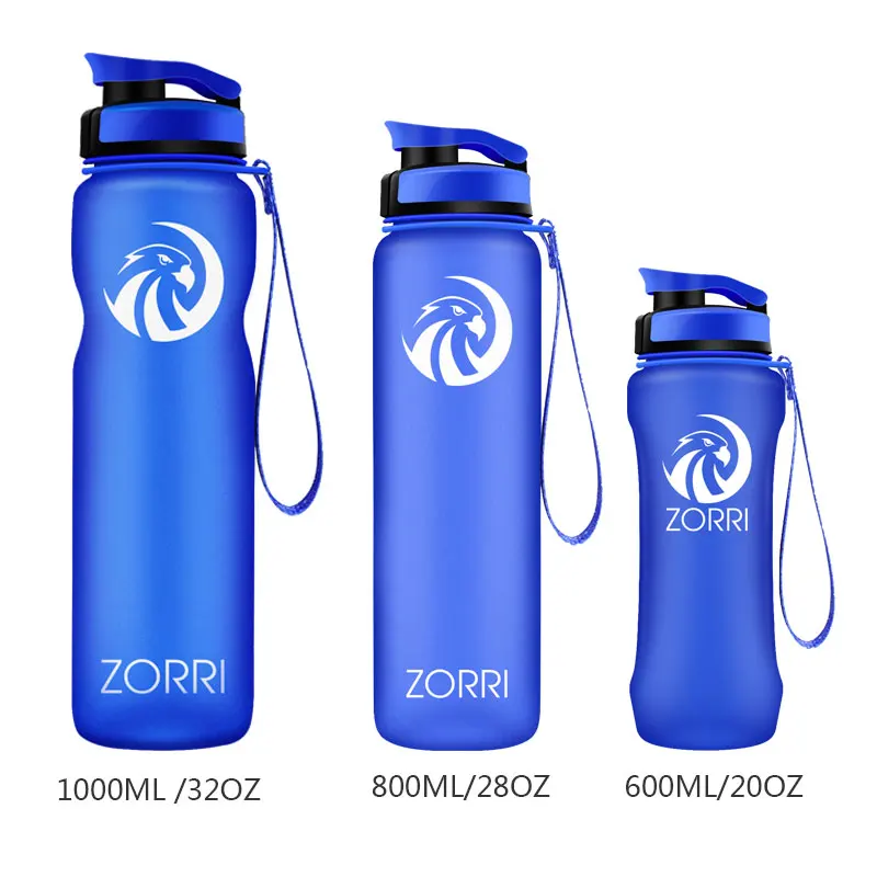 600/800/1000ml Water Bottle Motivational Drinking Bottle Sports Water Bottles With Milliliter Scale Portable Reusable Drinkware