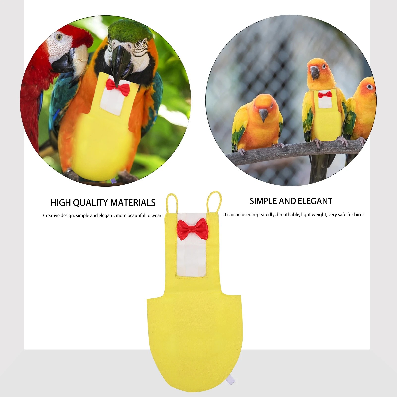 

Bird Diaper Reusable Washable Lightweight Skin-Friendly For Budgie Lovebirds Cockatiel Parrot Cotton Diaper Nappy Pet Bird Suit