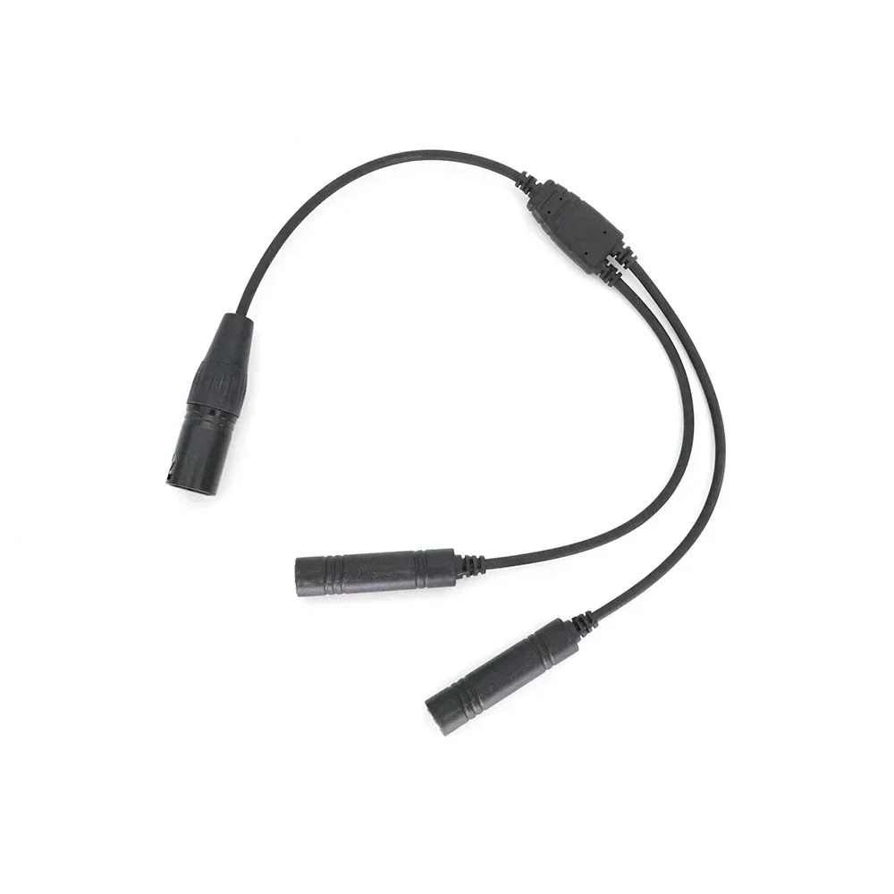 Aviation Headset GA Dual Plugs to Airbus 5 Pin XLR Headset Adapter