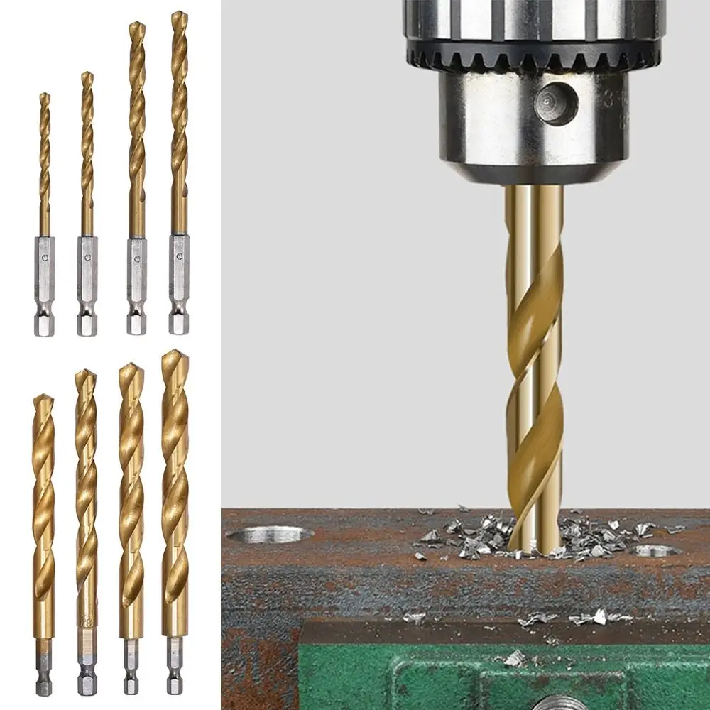 High Hardness 4241 High Speed Steel Drill Bit Cobalt 1.5mm-10.0mm Twist Drill Bit Hex Shank Twist Drill Power Tool