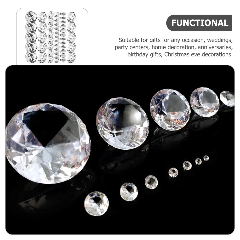 

500Pcs Artificial Gemstone Diamonds for Desktop Decor Vase Filling Craft Projects Rhinestones Display Table Decoration Party