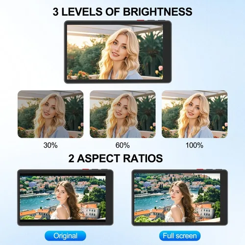 Imagen 2 del producto Pantalla de Monitor de Selfie para teléfono, montaje magnético inalámbrico, cámara trasera para teléfono Vlog, WiFi, conexión Bluetooth para Selfie en vivo