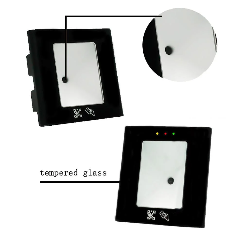 Turnstile Access Control Qr Code RFID Barcode Scanner Em or MF Card Reader with TCP/IP Wiegand 26/34 Output USB Card Reader