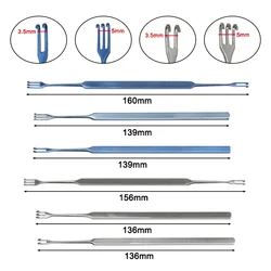 GREATLH Ophthalmic Tool Eyelid Bag Retractor Ophthalmology Pulling Hooks Skin Retractor Plastic Surgery Tool