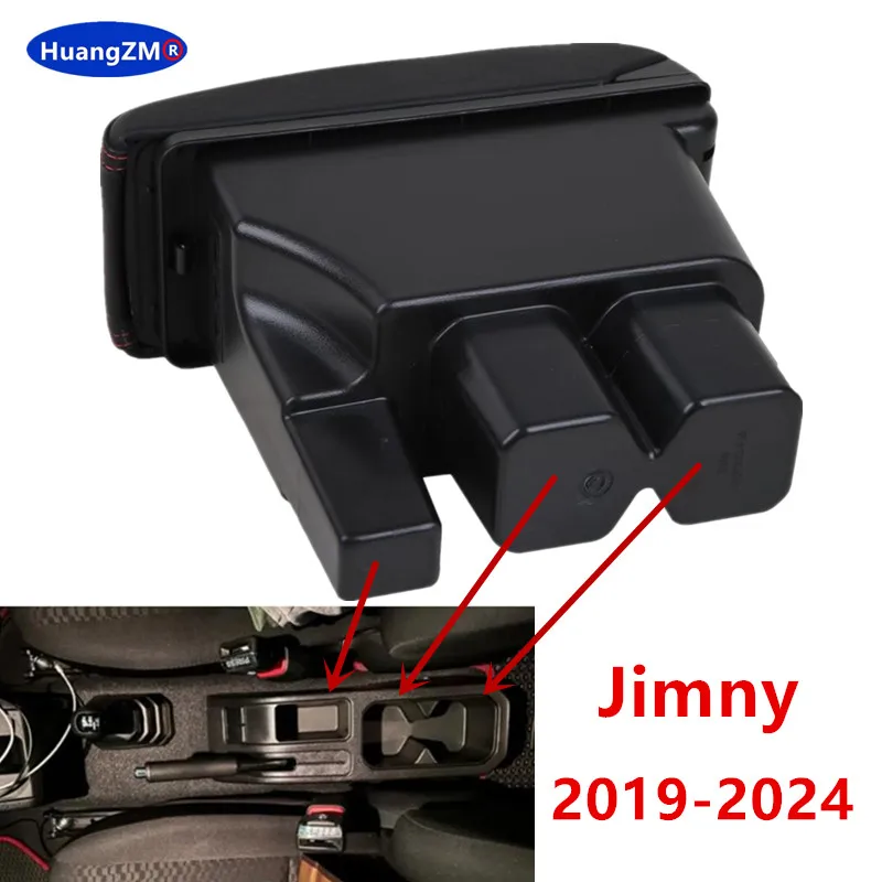 Per Suzuki Jimny scatola bracciolo per Suzuki Jimny JB74 scatola portaoggetti bracciolo auto 2019-2024 Retrofit dettagli interni accessori auto