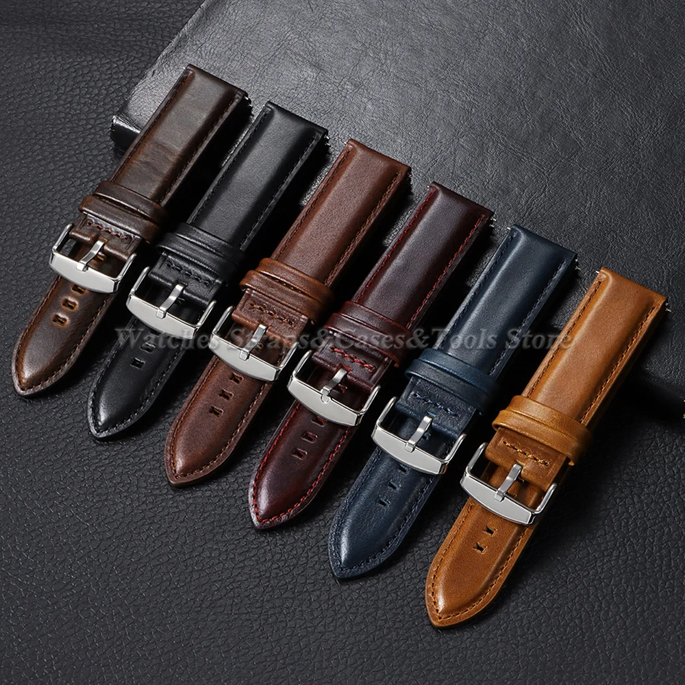 Correa de reloj de cuero genui - Leather Strap Quick Release reseña y precio