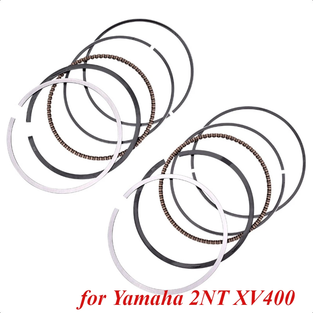 68mm Motorcycle 2 Cylinder Engine Piston Rings Kit 26M-11610-00 for Yamaha XV400 Virago 1984-1993 XVS400 Drag star 1997-2001