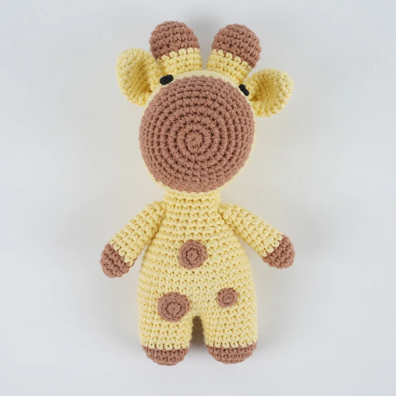 

Jiarui Handmade Crocheted Animal Stuffed Dolls Customized From Photos Or Samples Knitted Giraffe Monkey Rabbit For Kids Birthday