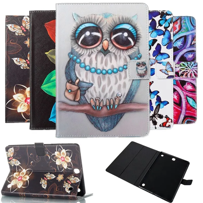 

Funda Tablet For Samsung Galaxy Tab A SM T550 T555 Flip PU Leather Stand Cover for samsung tab a 2015 Case Protector Funda+Film