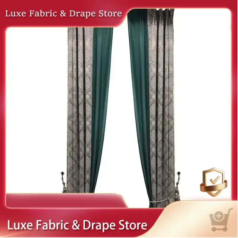 

Лоскутная занавеска в клетку «Тысяча птиц», утолщенная затемняющая ткань для диванной подушки, ins Nordic