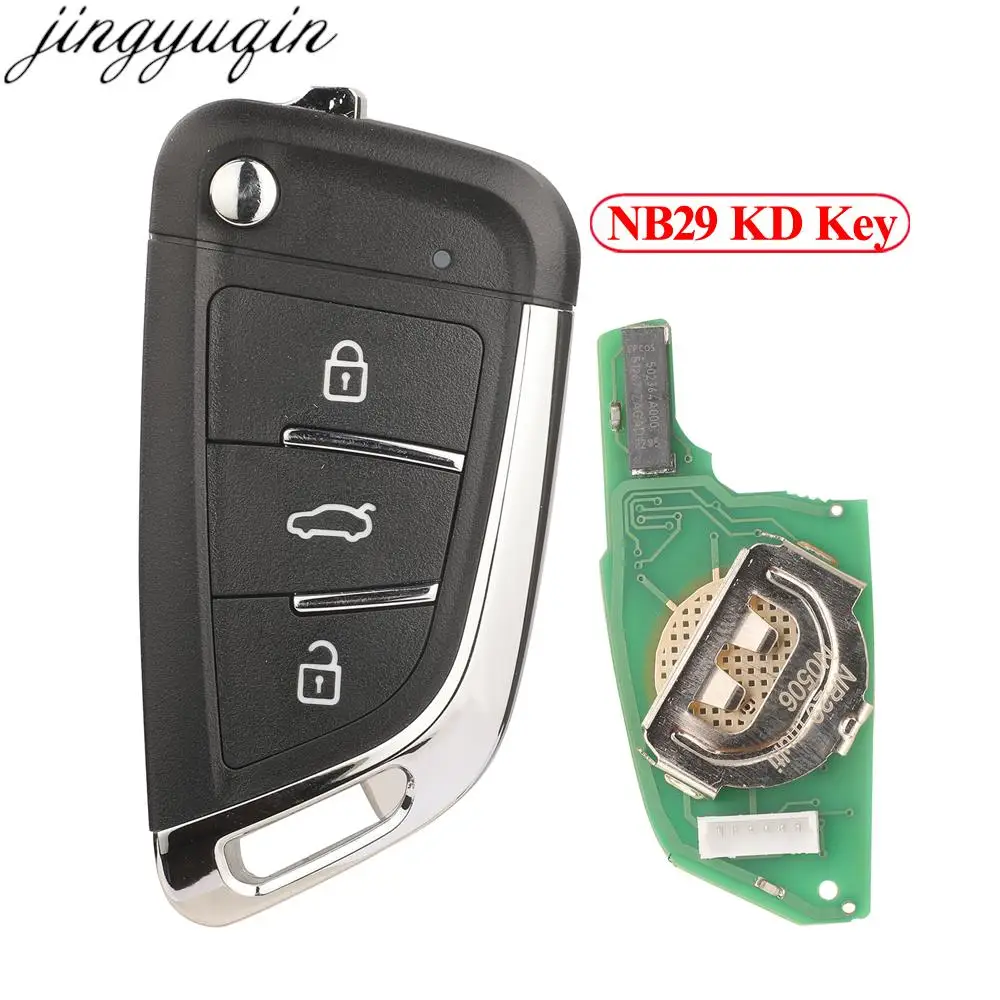 

Jingyuqin NB29 KD Remote Car Key KEYDIY NB Series For KD900/URG200/KD MINI/KD-X2 Master Universal 3 Button