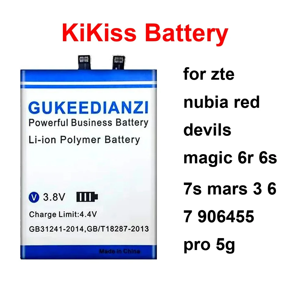

LI3941T44PGH836548 Li3949t44p6h996644 Battery For Zte Nubia Red Devils Magic 6R 6S 7S Mars 3 6 7 906455 Pro 5G