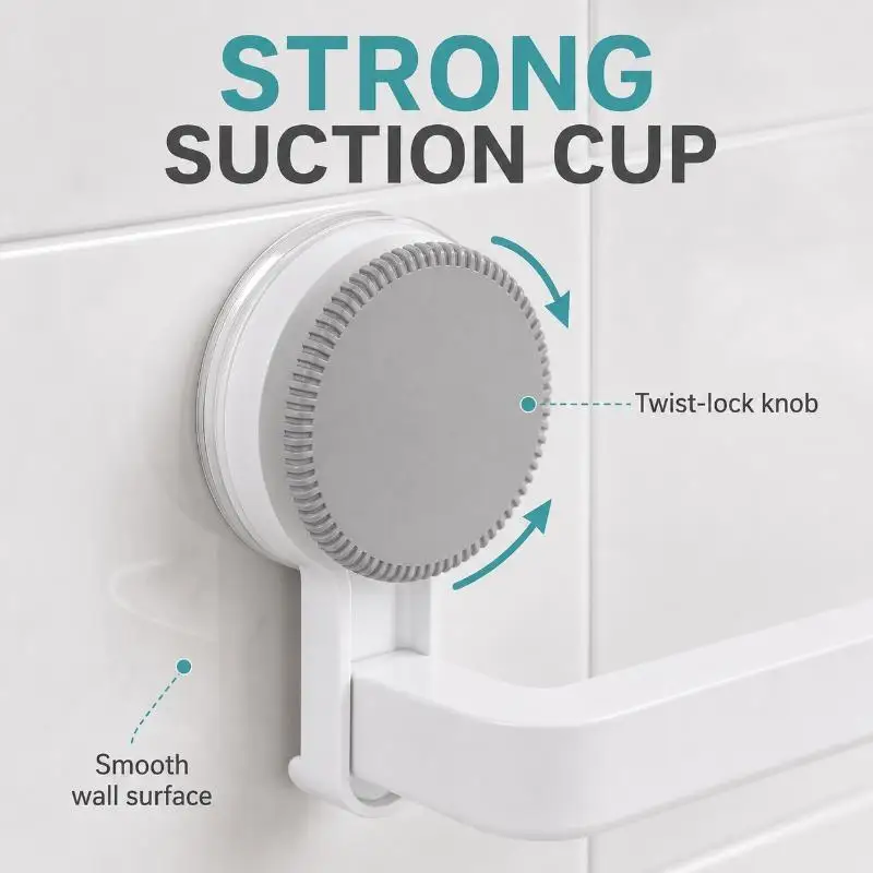 Suction Cup Toilet Paper Holder Wall Mount No Punching High Quality ABS Tissue Towel Roll Dispenser Bathroom Accessories