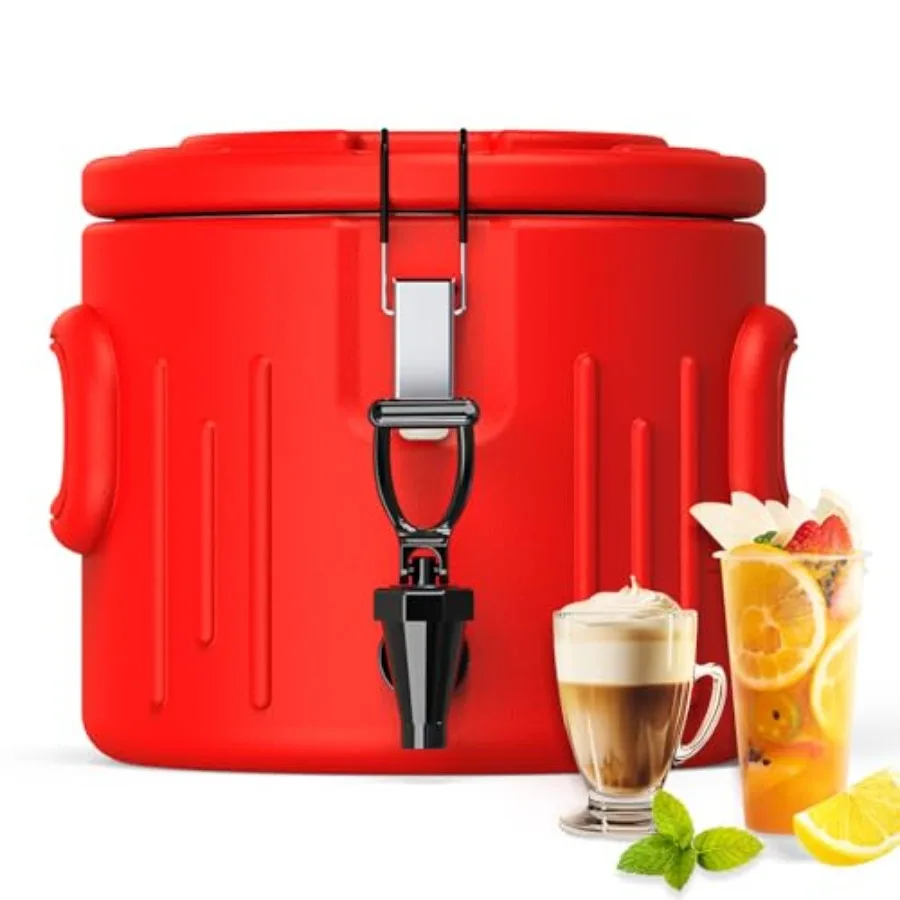 

Insulated Beverage Dispenser Hot Drink Dispenser with 304 Stainless Steel Interior and Spout Hot Water Dispenser for Parties Po