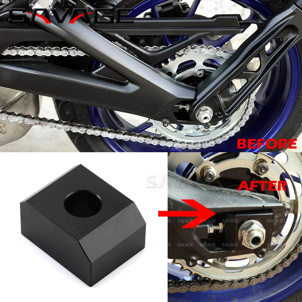 For YAMAHA MT09 FZ09 Motorcycle Chain Rear Slider Rear Axle Wheel Protector Slider Crash Pad Replacement Moto Drive Chain Towing