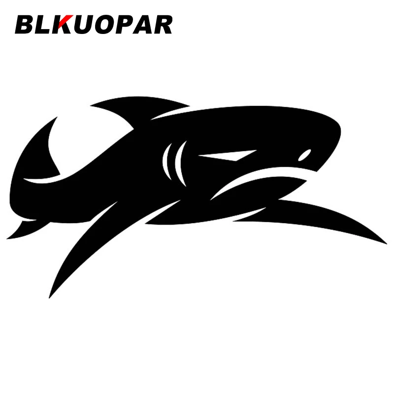 

BLKUOPAR Shark Logo Car Sticker Occlusion Scratch Graphics Decal Personality Rearview Mirror Bumper Windshield Car Accessories
