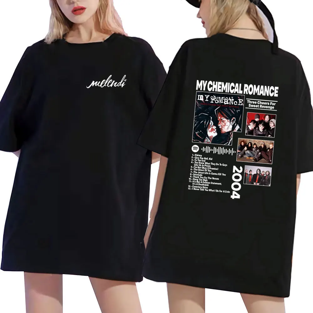

Band My Chemical Romantic Journey Saludos By Adult Music Enthusiasts Men Y2K Rock Punk Music Enthusiasts Hip Hop Cotton T-shirt