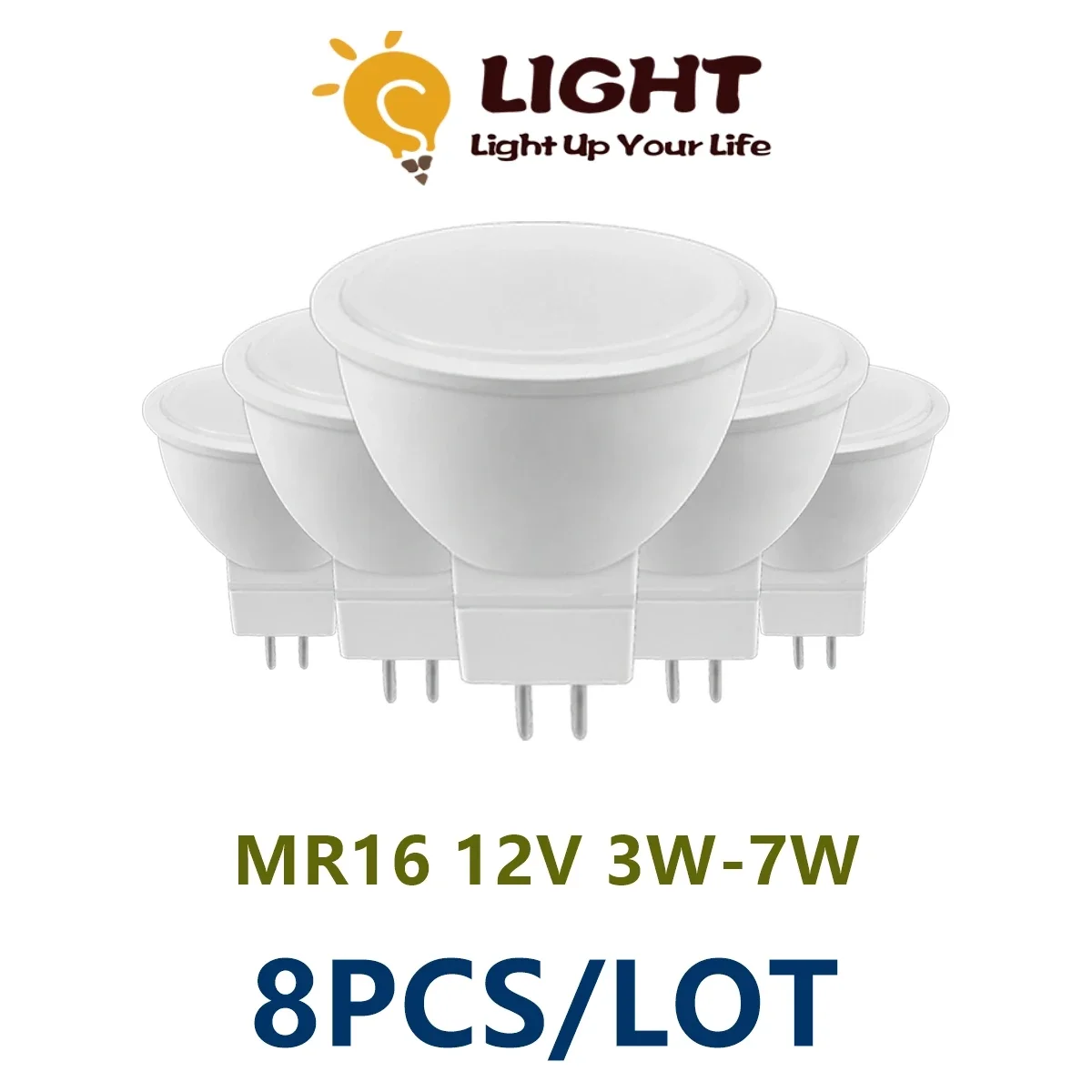 

MR16 GU5.3 светодиодный прожектор низкого давления переменного/постоянного тока 12 В, угол 120 градусов, теплый белый свет подходит для кухни, ванной комнаты