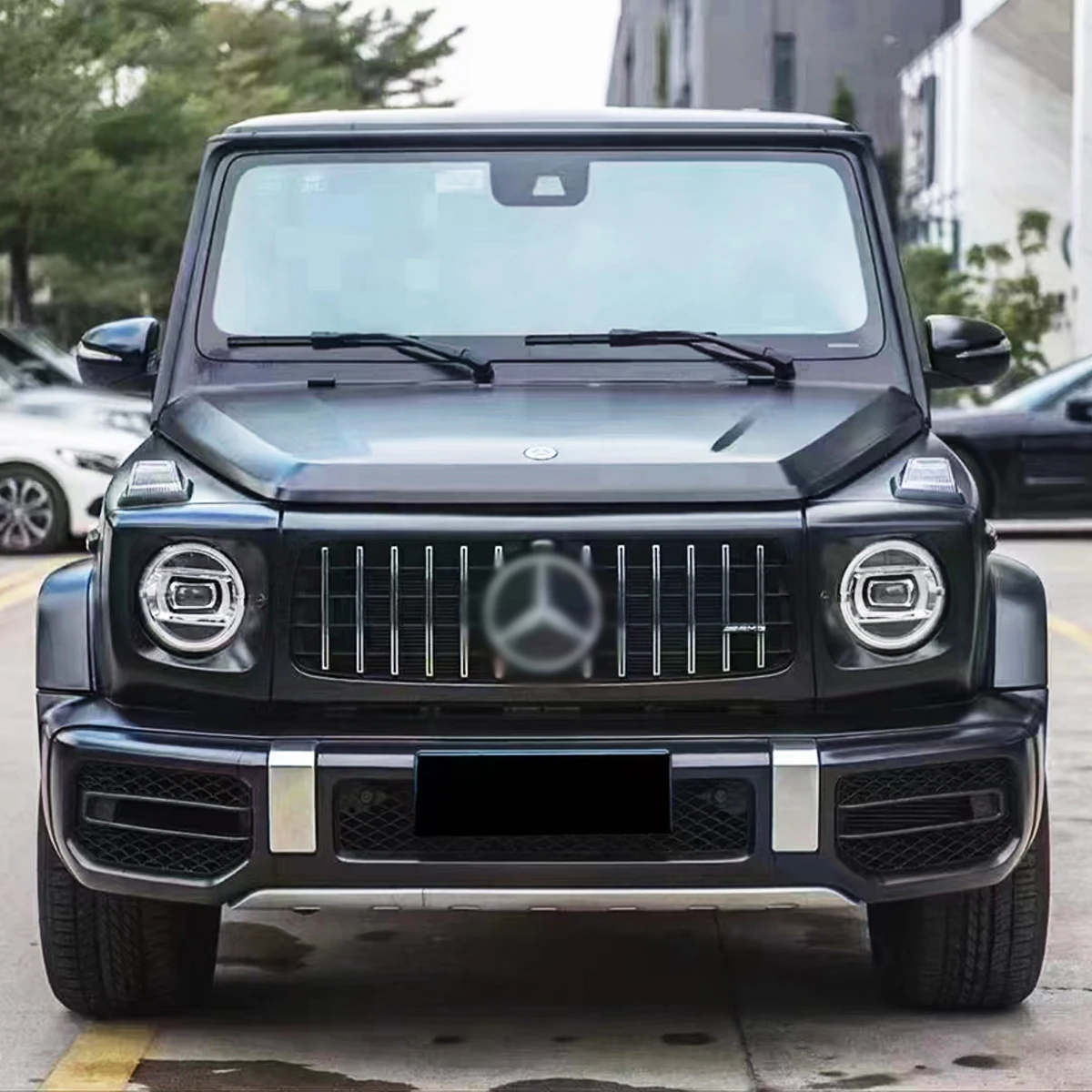 For Mercedes benz G class W464 2019-2022 change to G63 AMG style Body kit with car bumper grille