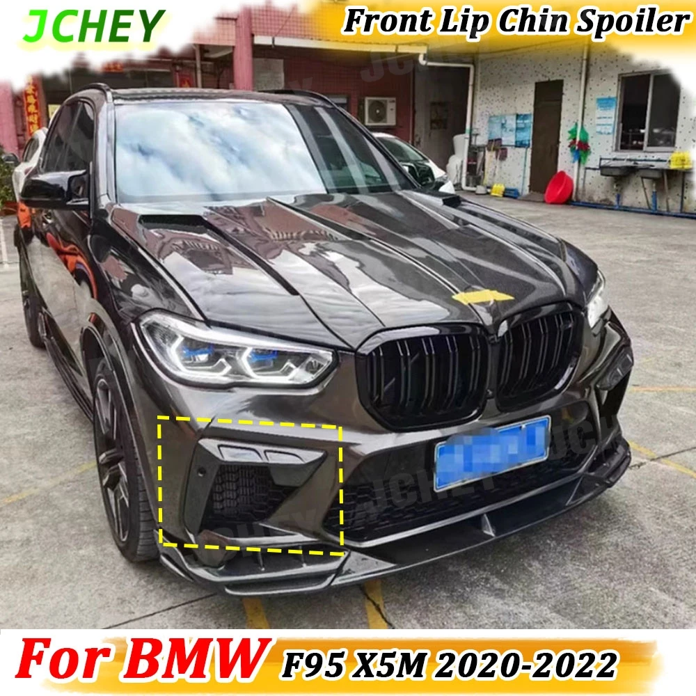 

Задний бампер автомобиля, разделители крыльев, накладка для BMW F95 X5M 2020-2022, FRP, переднее вентиляционное отверстие, накладка на крыло, углеродное волокно