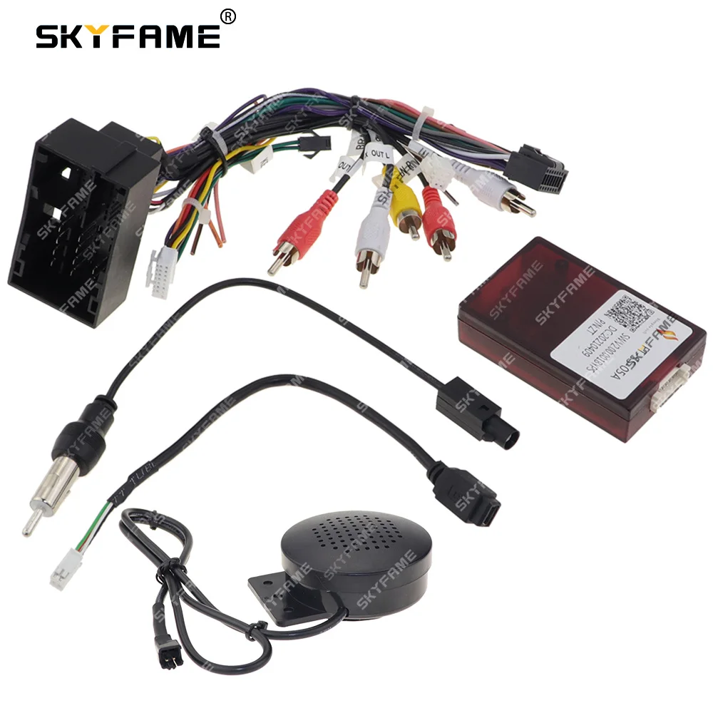 Skyfame chicote de fios do carro caixa canbus adaptador decodificador para fiat aega tipo mobi toro 500x uno argo cronos FT-SS-05A RP5-FT-003