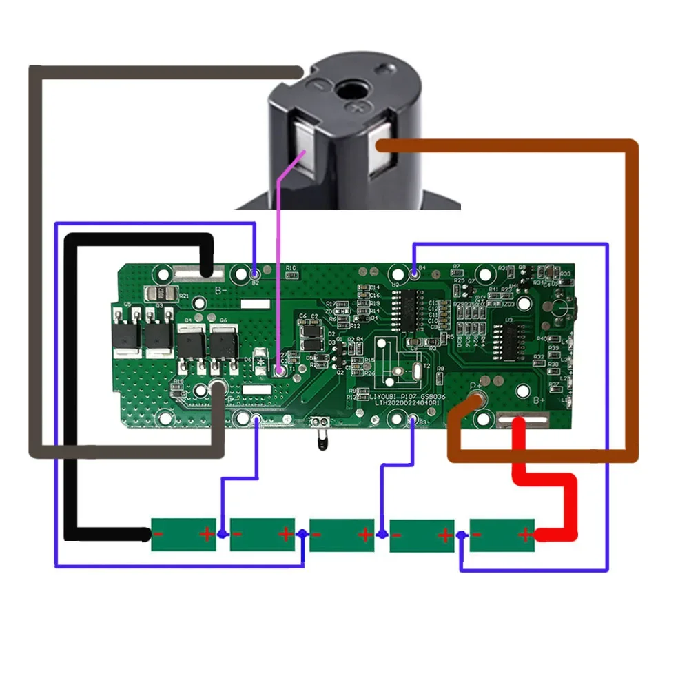 P108-5 akumulator litowo-jonowy obudowa z tworzywa sztucznego ładowania obwód ochronny płyty PCB Box dla RYOBI 18V P103 P108 BPL-1815 1820G 1820